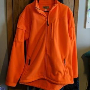Duluth trading large tall orange fleece